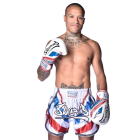 Шорти - 8 WEAPONS Muay Thai Shorts - Shift - White/Navy/Red